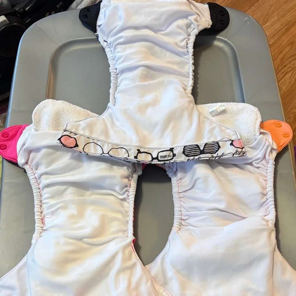 BumGenius Pink and Orange Diaper Covers